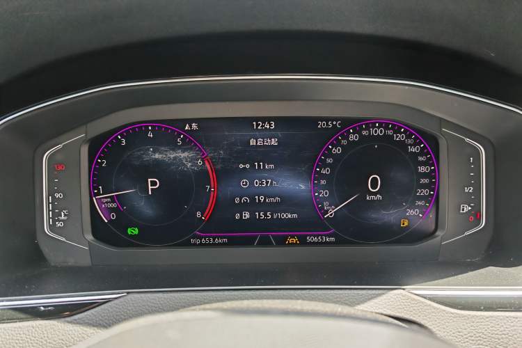 Used Volkswagen Magotan 2023 2 Million Units Commemorative Edition 330TSI DSG Luxury Version Odometer Close Up