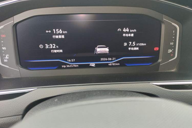 Used Volkswagen Magotan 2023 2 Million Units Commemorative Edition 330TSI DSG Luxury Version Odometer Close Up