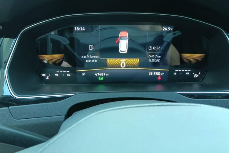 Used Volkswagen Magotan 2023 2 Million Units Limited Edition 330TSI DSG Leading Version Odometer Close Up