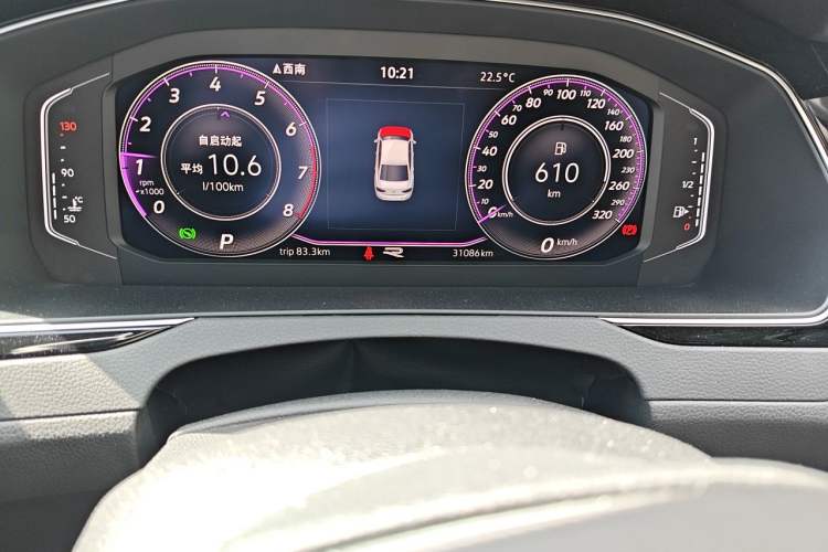 Used Volkswagen Magotan 2023 2 Million Units Limited-Edition 380TSI DSG Flagship Version Odometer Close Up