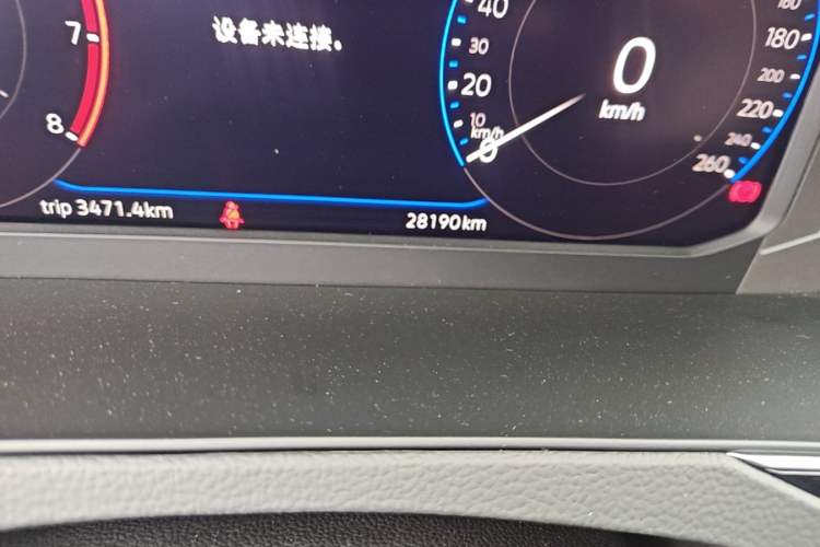 Used Volkswagen Magotan 2024 2 Million Units Zhongxiang Version 330TSI DSG Luxury Edition Odometer Close Up