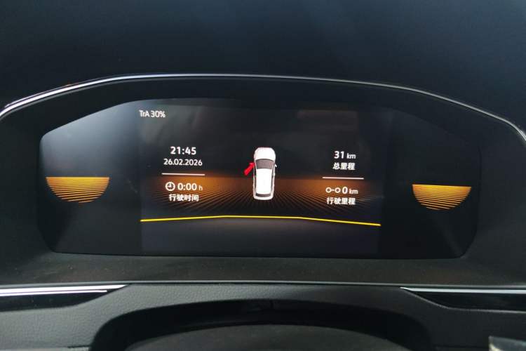 Used Volkswagen Magotan 2025 Zhongxiang Version 280TSI DSG Comfort Edition Odometer Close Up