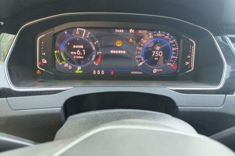 Used Volkswagen Magotan GTE Plug-in Hybrid 2022 GTE Luxury Model Instrument Cluster
