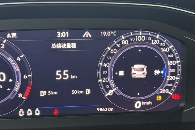 Used Volkswagen Magotan GTE Plug-in Hybrid 2022 GTE Luxury Model Odometer Close Up