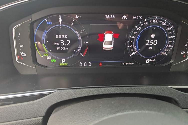 Used Volkswagen Magotan GTE Plug-in Hybrid 2022 GTE Luxury Model Odometer Close Up