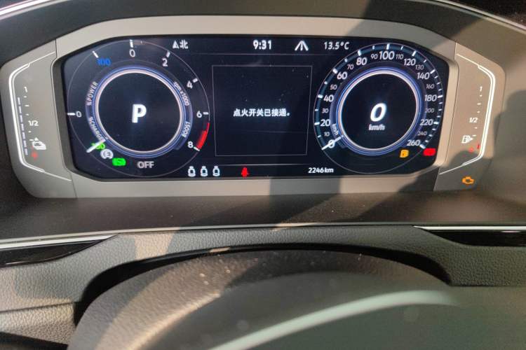 Used Volkswagen Magotan GTE Plug-in Hybrid 2022 GTE Luxury Model Odometer Close Up