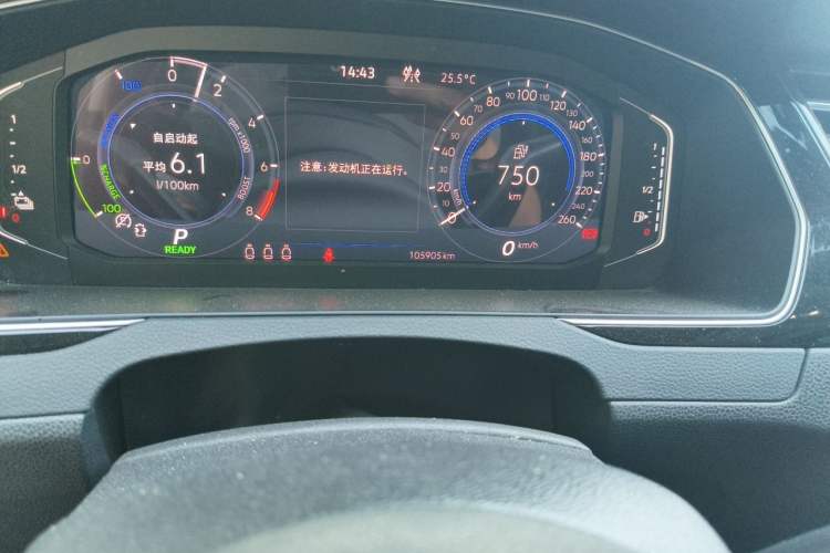 Used Volkswagen Magotan GTE Plug-in Hybrid 2022 GTE Luxury Model Odometer Close Up