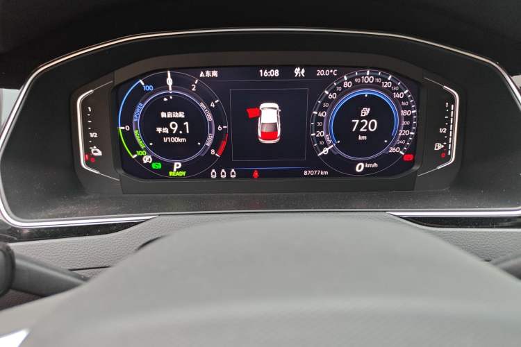 Used Volkswagen Magotan GTE Plug-in Hybrid 2022 GTE Luxury Model Odometer Close Up