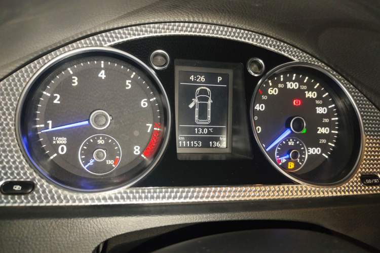 Used Volkswagen Passat 2008 R36 Estate Odometer Close Up