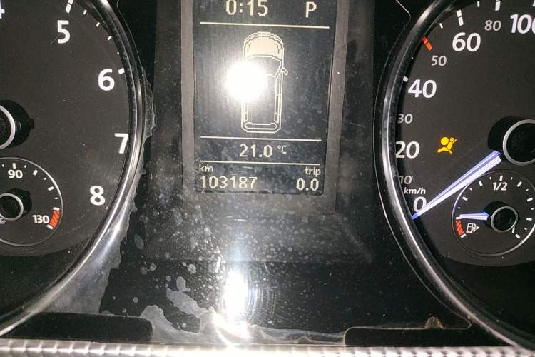 Used Volkswagen Passat 2008 R36 Estate Odometer Close Up