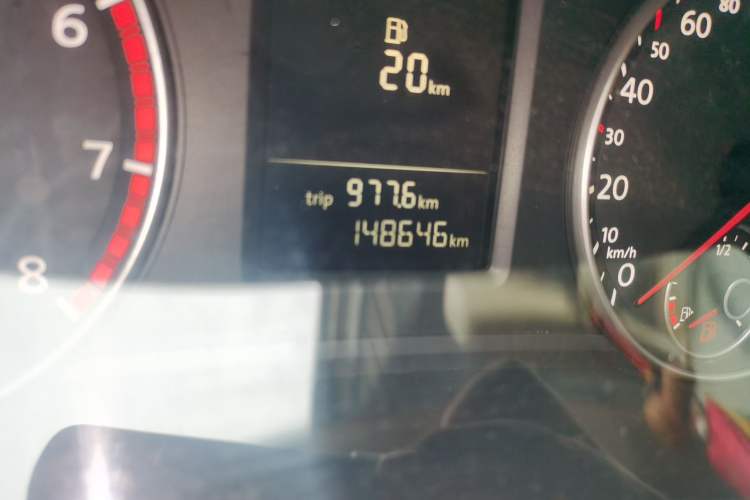 Used Volkswagen Passat 2011 1.8TSI Automatic Prestige Edition Odometer Close Up
