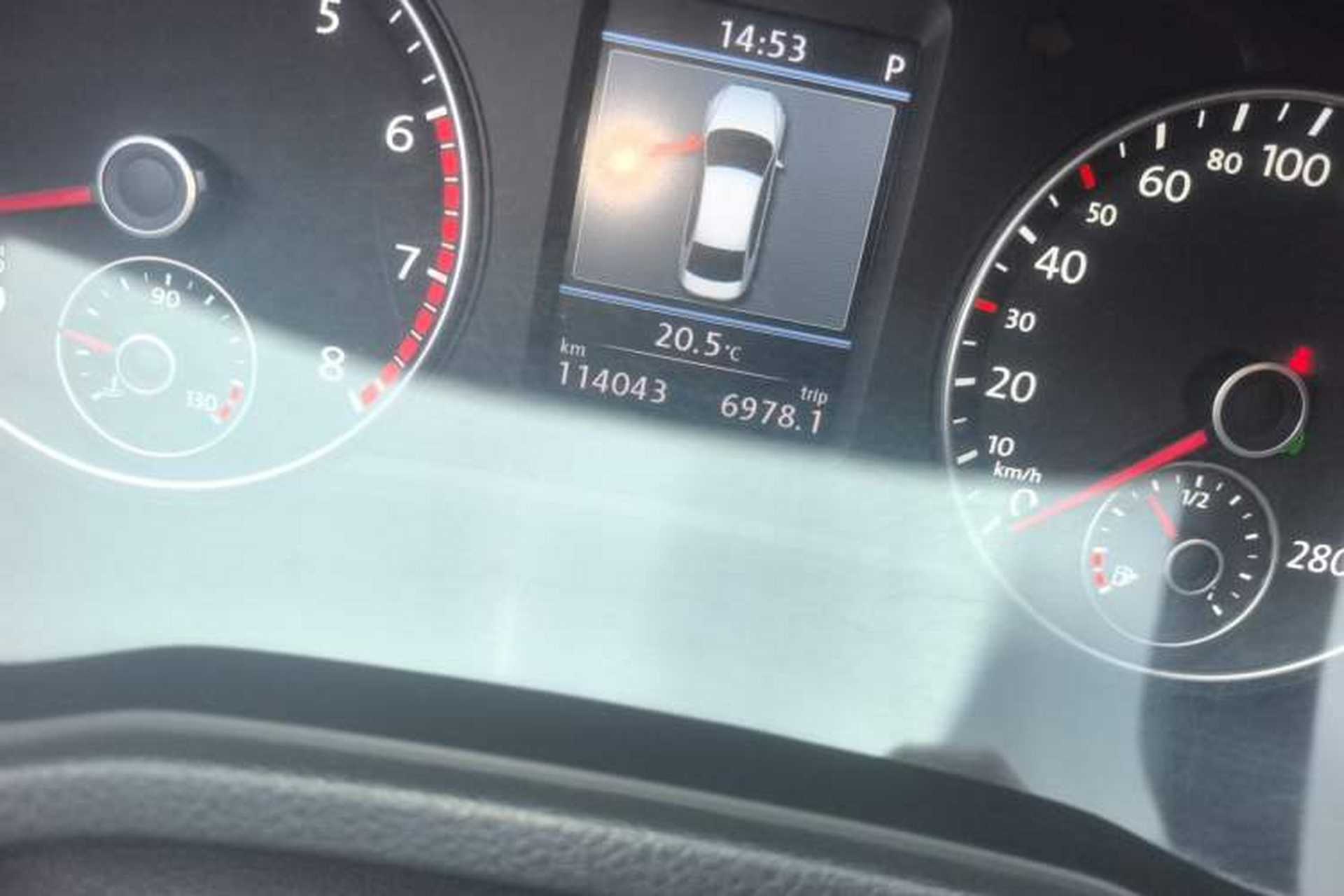 Used Volkswagen Passat 2013 2.0 TSI DSG Prestige Edition Odometer Close Up