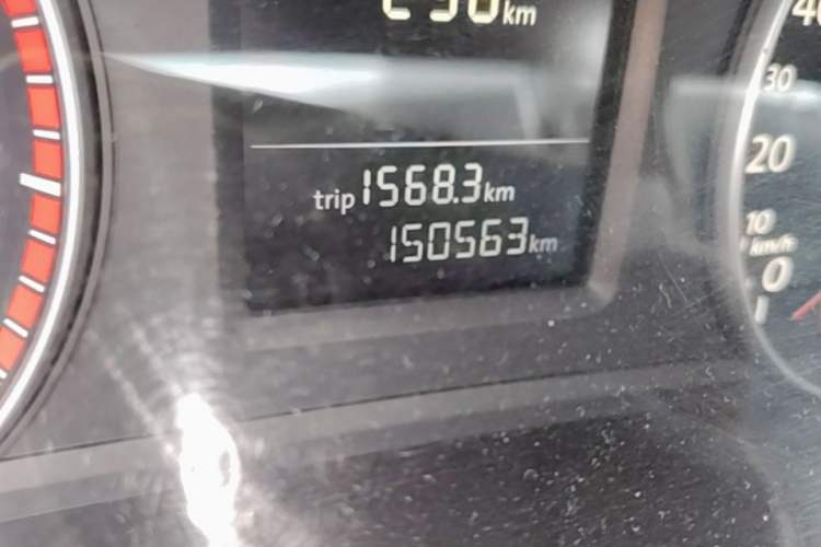 Used Volkswagen Passat 2013 1.8TSI DSG Prestige Edition Odometer Close Up