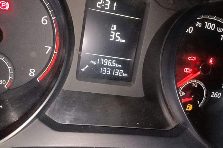 Used Volkswagen Passat  Odometer Close Up