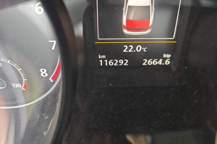 Used Volkswagen Passat 2017 330TSI DSG Prestige Edition Odometer Close Up
