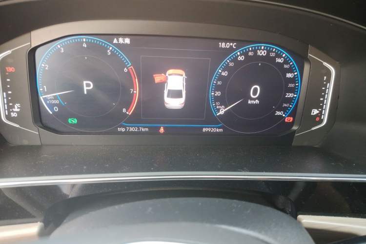 Used Volkswagen Passat 2019 380TSI Prestige Edition China VI Standard Odometer Close Up