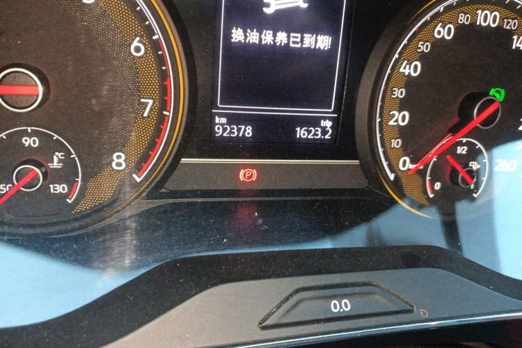 Used Volkswagen Passat 2020 Revised Version 280TSI Business Edition China VI Standard Odometer Close Up