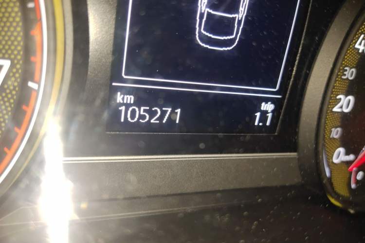 Used Volkswagen Passat  Odometer Close Up