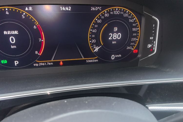 Used Volkswagen Passat 2022 330TSI Luxury Edition Odometer Close Up
