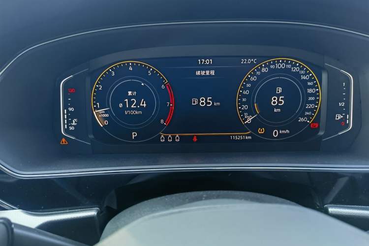 Used Volkswagen Passat 2022 330TSI Starry Elite Edition Custom Version Odometer Close Up