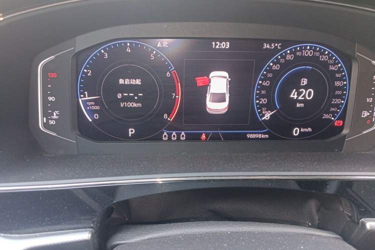 Used Volkswagen Passat 2022 330TSI Luxury Edition Odometer Close Up