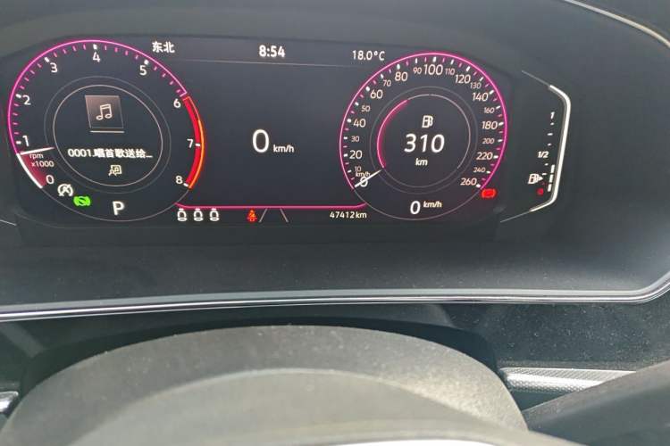 Used Volkswagen Passat 2022 330TSI Starry Luxury Edition Odometer Close Up
