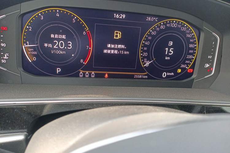 Used Volkswagen Passat 2023 330TSI Elite Edition Odometer Close Up