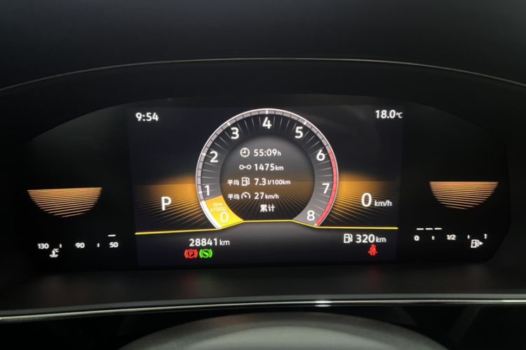 Used Volkswagen Passat 2023 Revised Version 280TSI Business Edition Odometer Close Up
