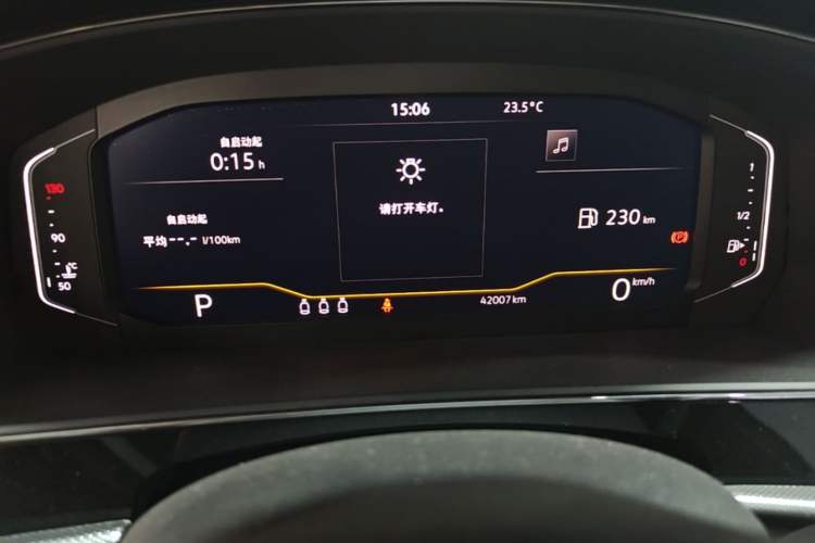 Used Volkswagen Passat 2023 Revised 330TSI Starry Elite Edition Odometer Close Up
