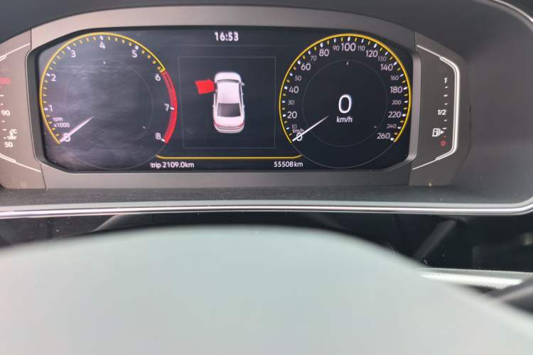 Used Volkswagen Passat 2023 Revised 330TSI Starry Elite Edition Odometer Close Up