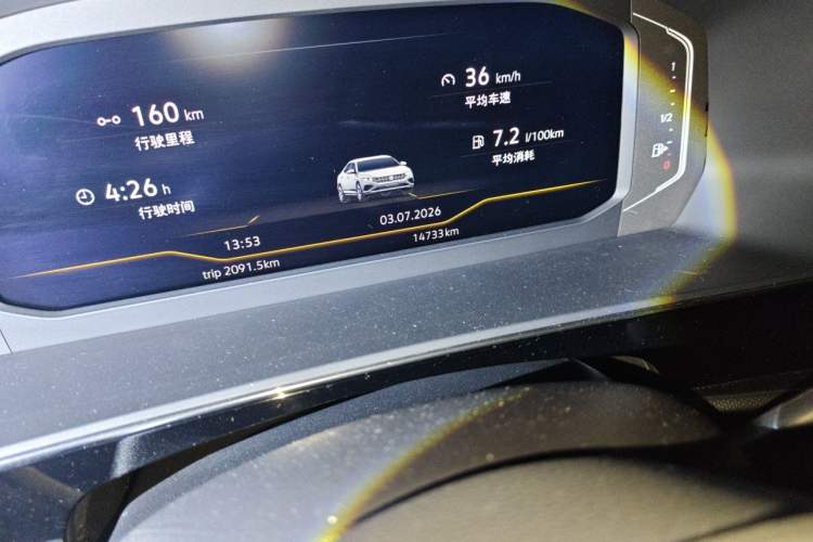 Used Volkswagen Passat 2024 380TSI Starry Dragon Edition Odometer Close Up