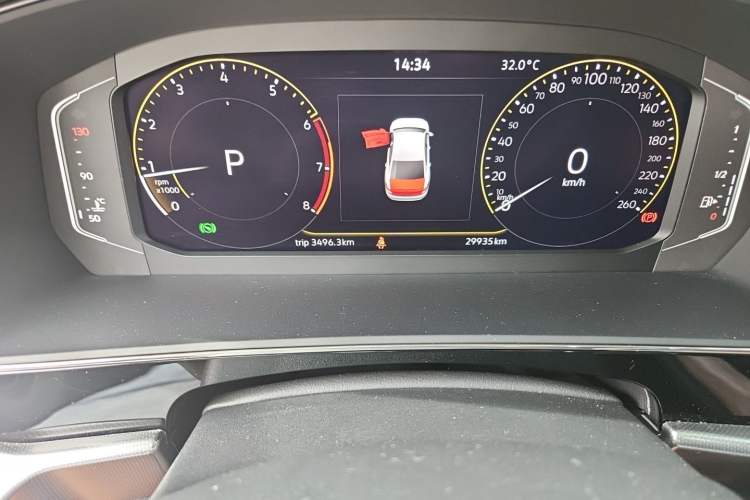 Used Volkswagen Passat 2024 330TSI Elite Edition Odometer Close Up