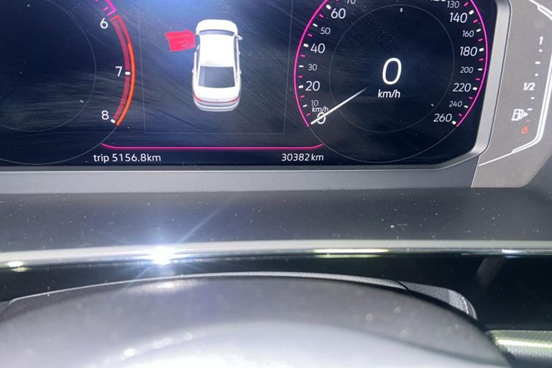 Used Volkswagen Passat 2024 380TSI Dragon Glory Edition Odometer Close Up