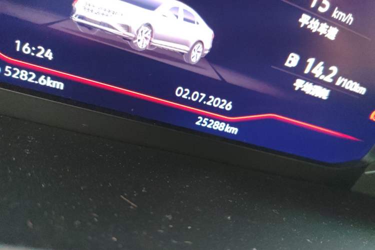 Used Volkswagen Passat 2024 380TSI Luxury Edition Odometer Close Up