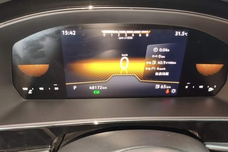 Used Volkswagen Passat 2024 280TSI Business Edition Odometer Close Up