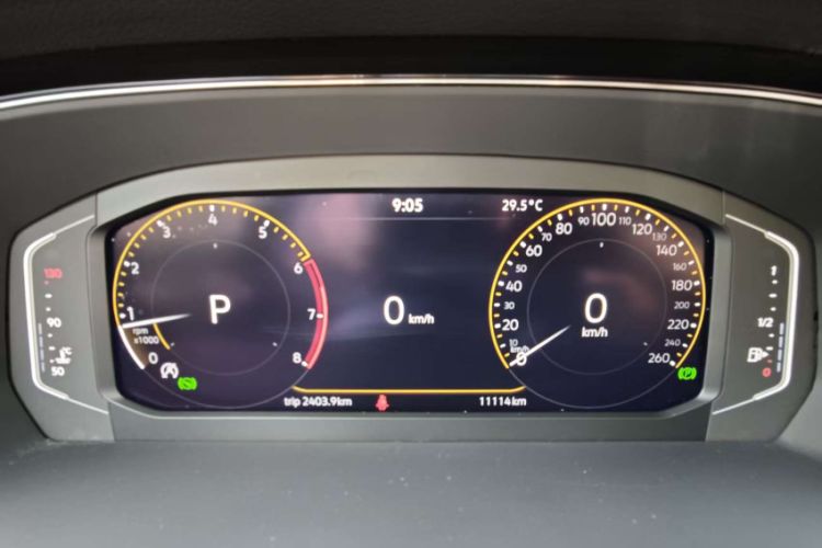 Used Volkswagen Passat 2024 380TSI Dragon Edition Odometer Close Up