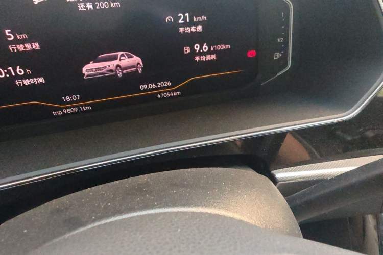 Used Volkswagen Passat 2024 330TSI Elite Edition Odometer Close Up