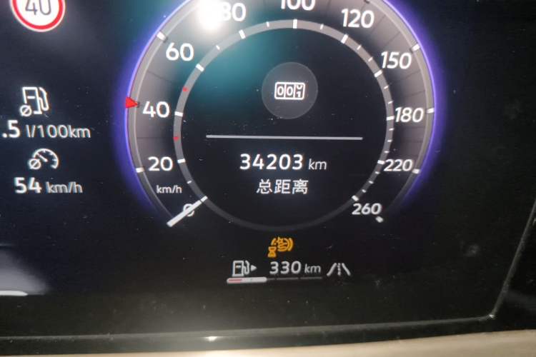 Used Volkswagen Passat 2025 Pro 380TSI Starry Dragon Edition Odometer Close Up
