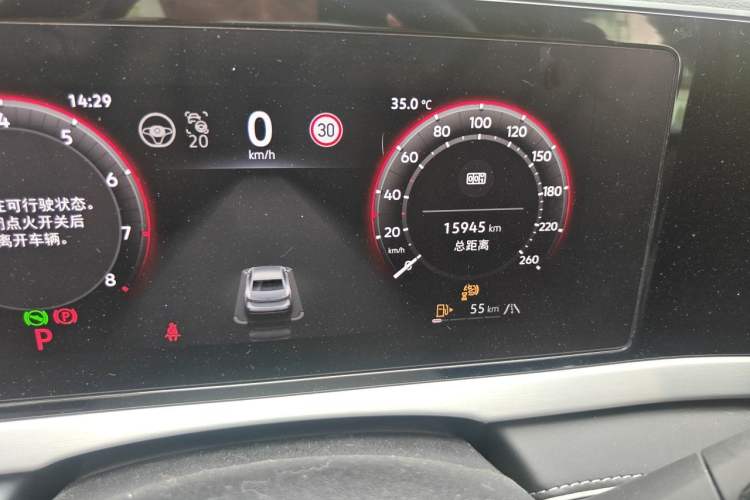 Used Volkswagen Passat 2025 Pro 380TSI Dragon Supreme Edition Odometer Close Up