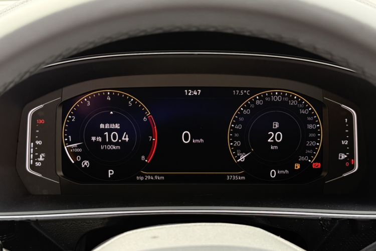 Used Volkswagen Passat 2025 Outstanding Model 380TSI Starry Dragon Edition Odometer Close Up