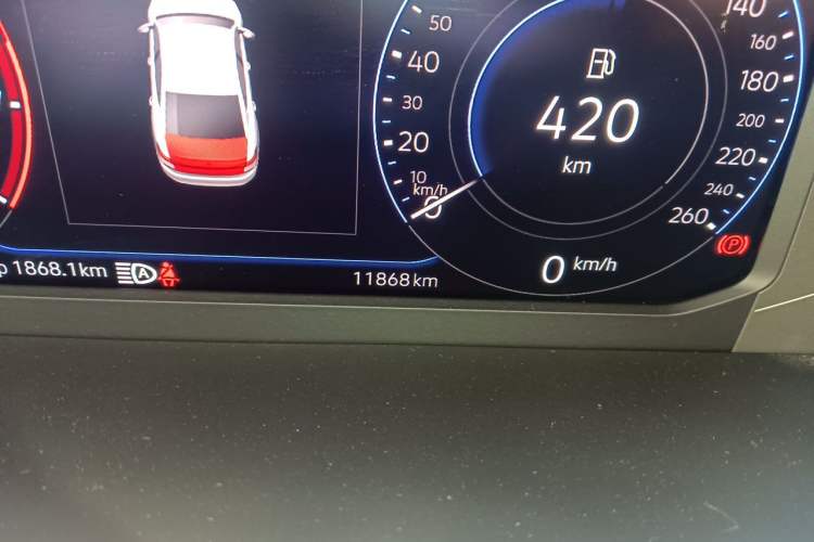 Used Volkswagen Passat 2025 Outstanding Model 380TSI Starry Dragon Glorious Edition Odometer Close Up