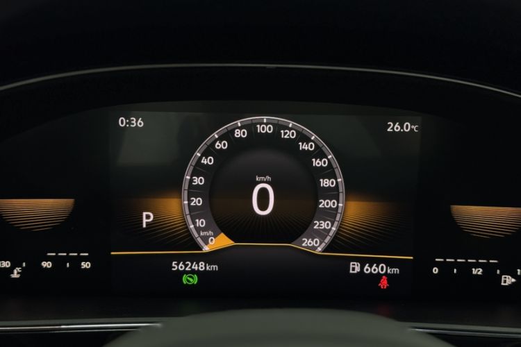 Used Volkswagen Passat 2025 Outstanding Model 280TSI Business Edition Odometer Close Up