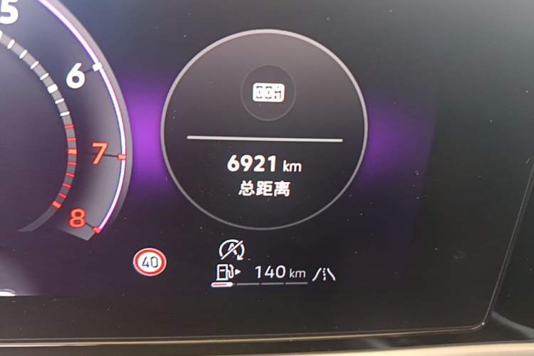 Used Volkswagen Passat 2025 Pro 380TSI Dragon Supreme Edition Odometer Close Up
