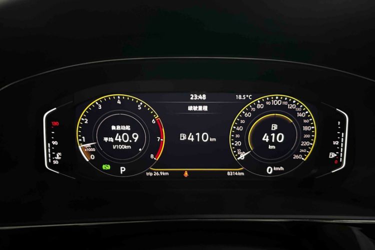 Used Volkswagen Passat 2026 Model, Outstanding 380TSI Xingkong Longteng Edition Odometer Close Up