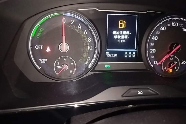 Used Volkswagen Passat New Energy 2019 430 PHEV Hybrid Luxury Edition Odometer Close Up