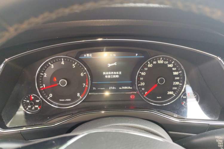 Used Volkswagen Phideon 2018 Revised Version 380TSI Two-Wheel Drive Business Edition Instrument Cluster