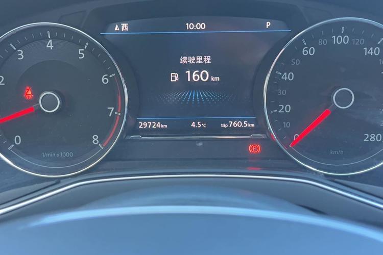 Used Volkswagen Phideon 2018 Revised Version 380TSI Two-Wheel Drive Business Edition Odometer Close Up