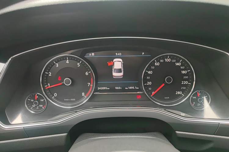 Used Volkswagen Phideon 2019 380TSI Two-Wheel Drive Business Edition China VI Standard Instrument Cluster