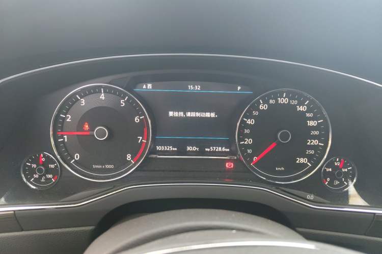 Used Volkswagen Phideon 2019 380TSI Two-Wheel Drive Business Edition China VI Standard Instrument Cluster