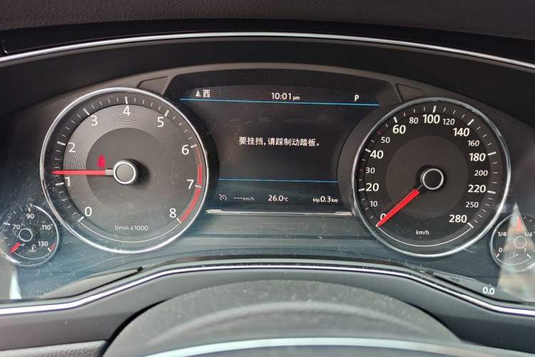 Used Volkswagen Phideon 2019 380TSI Two-Wheel Drive Luxury Edition China VI Standard Instrument Cluster